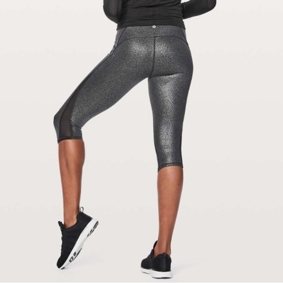 lululemon athletica Pants - LULULEMON Train Times Luminosity Foil/Black Pant!